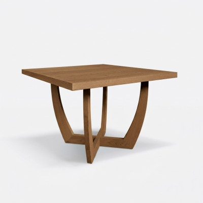Eetkamer eettafel Keukentafel 110 x 110 x 74 cm bruin Stijl Modern Tafel