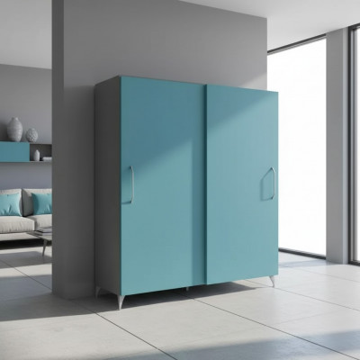 Kledingkast Slaapkamer Modern Kast Kledingtijken Turkoois Groen