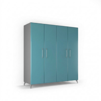 Kledingkast Slaapkamer Houten Kast Modern Kledingkasten Blauw
