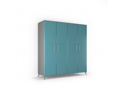 Kledingkast Slaapkamer Houten Kast Modern Kledingkasten Blauw