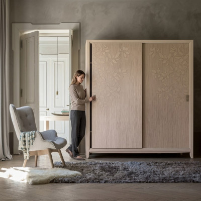 Slaapkamer Kledingkast Materiaal Hout Kast Modern beige Kasten
