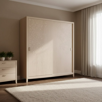 Slaapkamer Kledingkast Materiaal Hout Kast Modern beige Kasten
