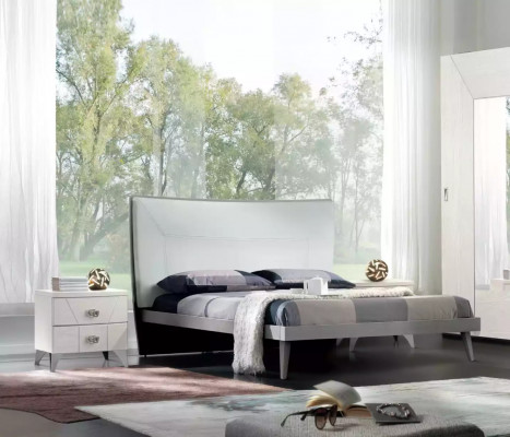 Slaapkamer set Bed 2x Nachtkastjes Commode 6-delige Design Luxe
