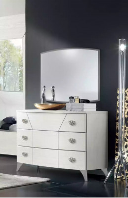 Slaapkamer set Bed 2x Nachtkastjes Commode 6-delige Design Luxe