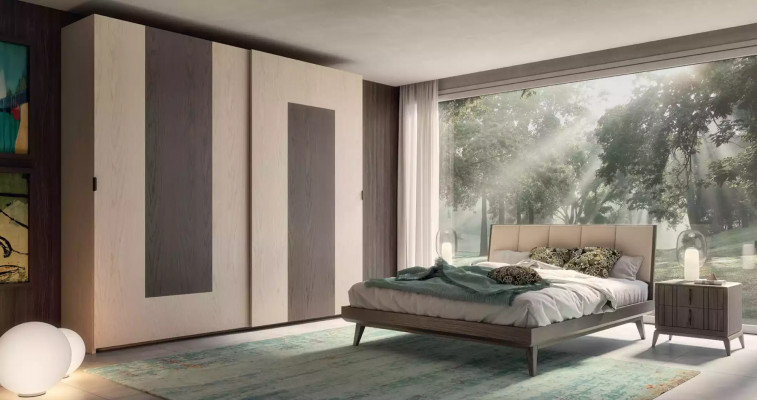 Kledingkast bruin Slaapkamer Materiaal Hout Kast Houten Kast