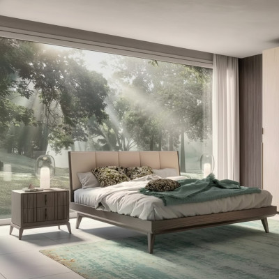 Slaapkamerset Bed 2x Nachtkastjes Design Luxe nieuw 3-delig Modern Bedden