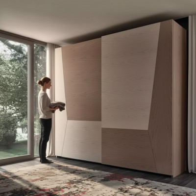 Kledingkast bruin Slaapkamer Materiaal Hout Kast Luxe Modern
