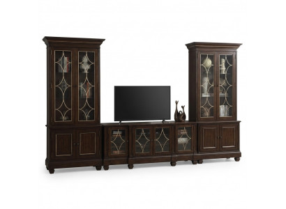 Woonkamerset 2x vitrine tv-standaard salontafel set woonmeubilair modern
