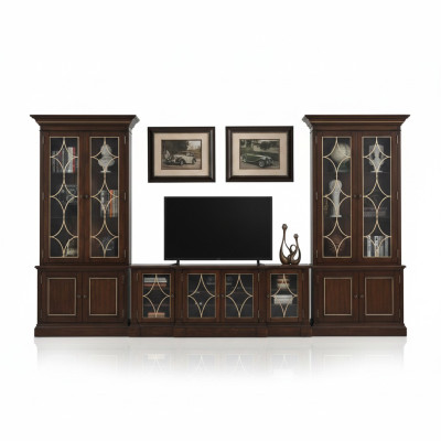 Tv-meubel 2x Vitrine Moderne woonkamer woonkamerset Modern 3-delig
