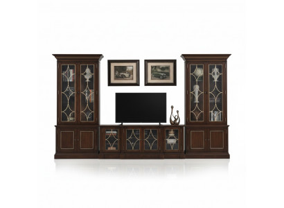 Tv-meubel 2x Vitrine Moderne woonkamer woonkamerset Modern 3-delig