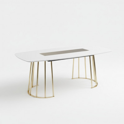 Eettafel Luxe houten keukentafel Eettafel nieuw Stijl Modern wit