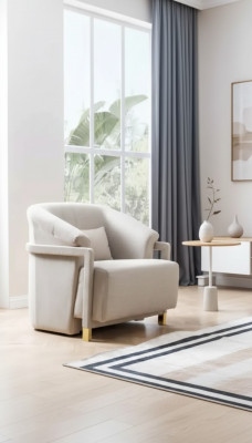 Lounge meubels éénzitter draaistoel bankstel 1-zits woonkamer modern