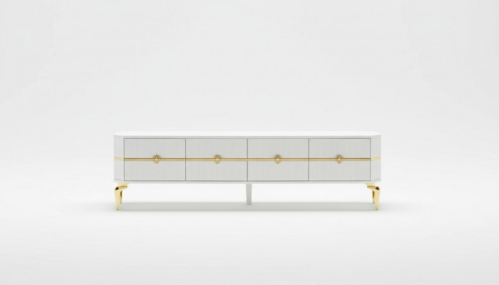 Woonkamer tv-standaard meubels rtv televisie stijl Modern Wit Luxe Hout  Woonkamer tv-stand meubels rtv televisie stijl Modern Wit Luxe Hout