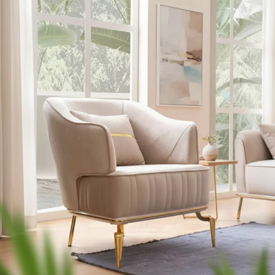 Woonkamer fauteuil meubels draaistoel 1-zits moderne rode design textiel  -  Woonkamer fauteuil meubels draaistoel 1-zit moderne rode design textiel