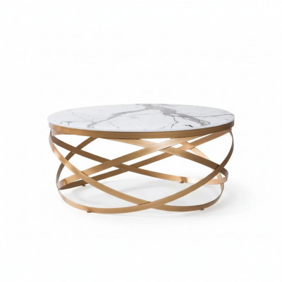 Salontafel Meubel Tafel Luxe Goud Modern Woonkamer Ontwerp Roestvrij staal