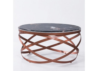 Salontafel rond Meubilair Luxe nieuw zwart Modern Woonkamer Ontwerp bruin