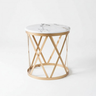 Woonkamer bijzettafel goud Modern meubels Materiaal Roestvrij staal Ontwerp nieuw