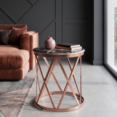Woonkamer bijzettafel luxueus luxe meubel tafel bruin design nieuw