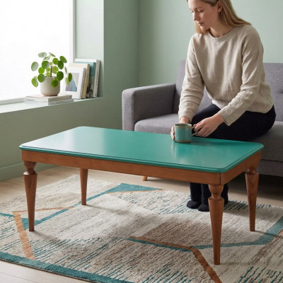 Salontafel Houten tafel Luxe meubelontwerp Woonkamertafel Modern bruin