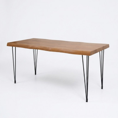 Eetkamer eettafel luxe meubilair hout keukentafel nieuw bruin tafel modern