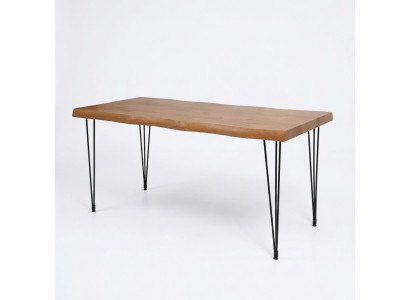 Eetkamer eettafel luxe meubilair hout keukentafel nieuw bruin tafel modern