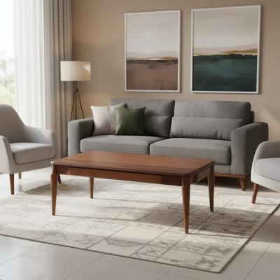 Salontafel houten tafel luxe meubels design woonkamertafel modern bruin