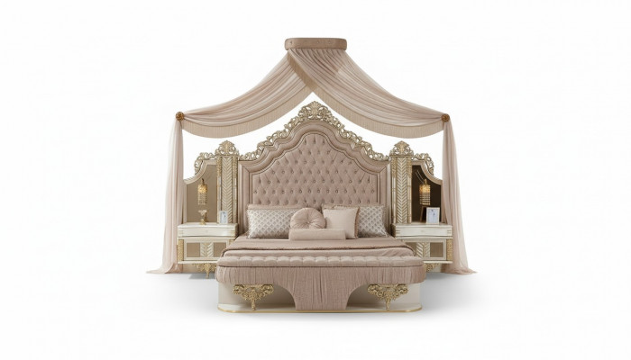 Slaapkamer set Bed 2x Nachtkastjes kledingkast Luxe nieuw 4-delig