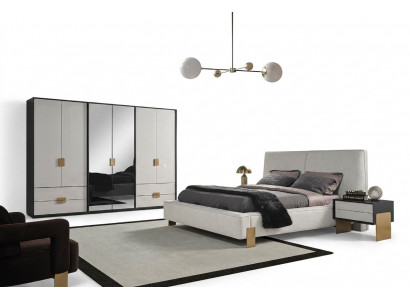 Slaapkamer set Bed 2x Nachtkastjes Kledingkast Luxe nieuw 4-delig Hout