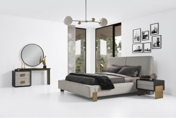 Slaapkamer set Bed 2x Nachtkastjes Kaptafel Luxe nieuw 5-delige