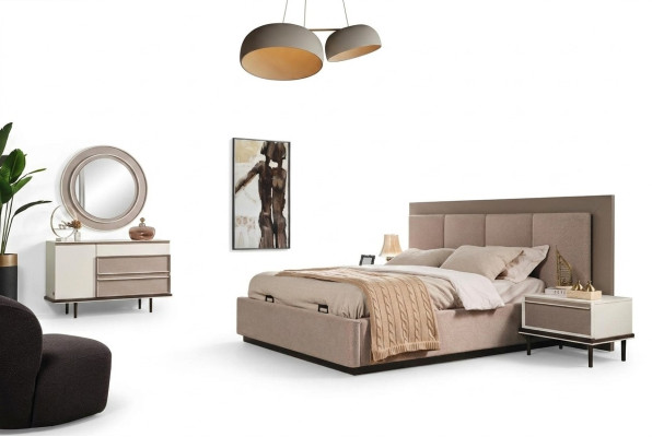 Slaapkamer set Bed 2x Nachtkastjes Kaptafel Luxe nieuw 5-delig design