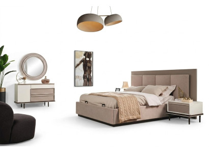 Slaapkamer set Bed 2x Nachtkastjes Kaptafel Luxe nieuw 5-delig design