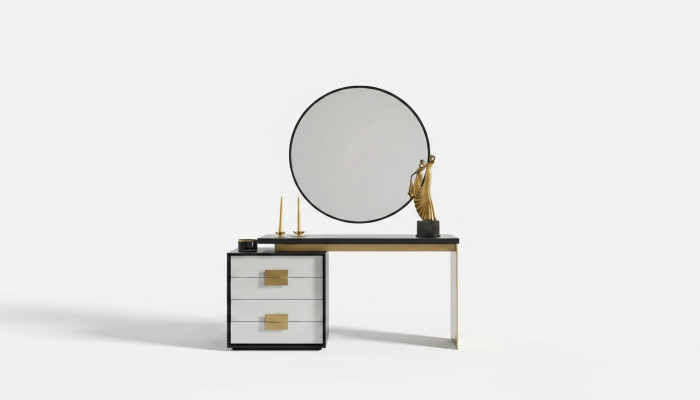 Slaapkamer Stijlvolle Set Designer Kaptafel Luxe Spiegel 2-delig