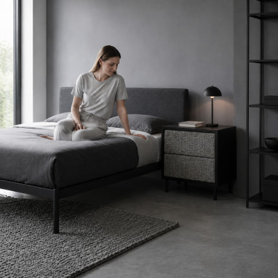 Slaapkamer nachtkastje ontwerper nachtconsole Luxe houten meubels Nieuw