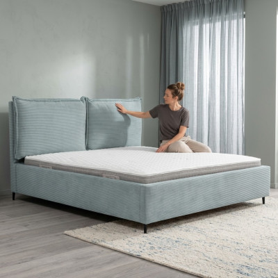 Grote slaapkamer Bed Luxe stoffen bed Stijlvolle gestoffeerde bedden