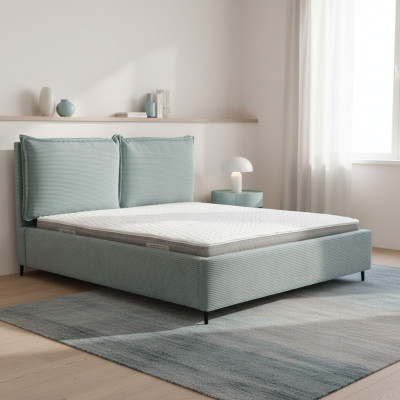 Grote slaapkamer Bed Luxe stoffen bed Stijlvolle gestoffeerde bedden