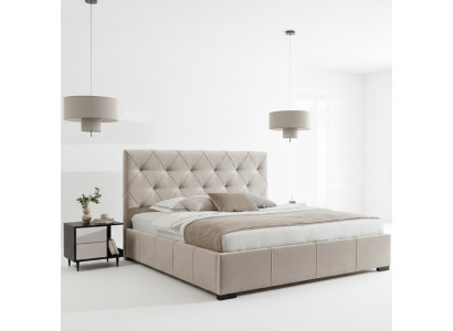 Luxe gestoffeerd bed Hoofdbord Slaapkamerinrichting