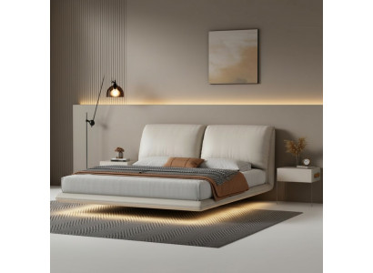 Wit wandbed slaapkamer ontwerper houten frame meubels tweepersoonsbedden
