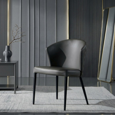 Zwarte eetkamerstoel Stijlvolle eetkamer houten stoelen Moderne meubels