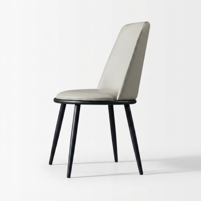 Eetkamermeubelen Stijlvolle stoel Luxe bekleding Designerhouten eenzitter