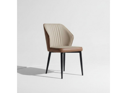 Bruine fauteuils, Edele eetkamerstoelen, Houten stoelen, Luxe textielmeubelen.