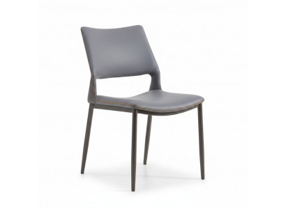 Grijze eetkamerstoel designer 1-zits luxe fauteuils Eenpersoons Nieuw