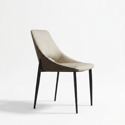 Beige eetkamerstoel Moderne nieuwe houten stoelen Stijlvolle fauteuils met armleuningen
