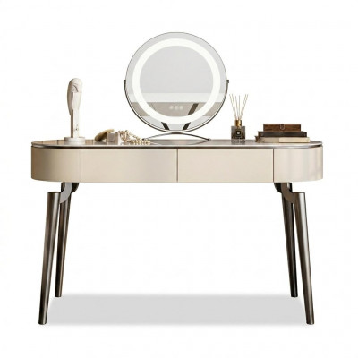 Beige make-up tafel Ontwerper slaapkamer meubels Luxe kaptafel