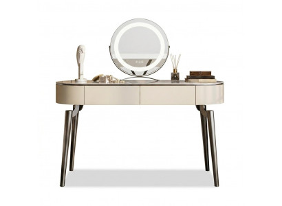 Beige make-up tafel Ontwerper slaapkamer meubels Luxe kaptafel