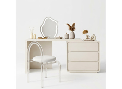 Witte Moderne Kaptafel Ontwerper Kaptafel Met Laden Nieuw