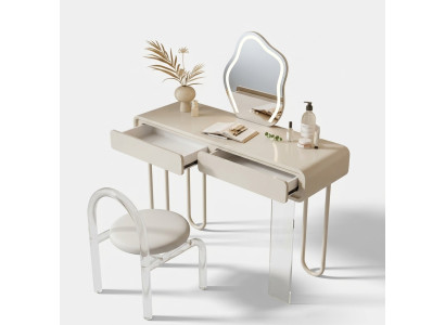 Witte make-uptafel met laden Kaptafel Luxe make-uptafel