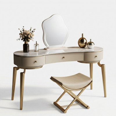 Moderne make-uptafel slaapkamermeubels kaptafel met 3 laden.