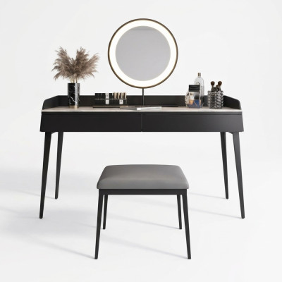 Moderne zwarte kaptafel houten commode ontwerper make-uptafel nieuw.