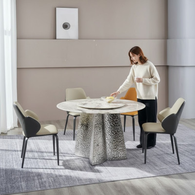 Moderne eetkamer set 6x stoelen Luxe eettafel 7-delig set.