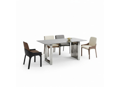 Eetkamer ontwerp set 6x stoelen eetkamerset eetgroep 7-delig set